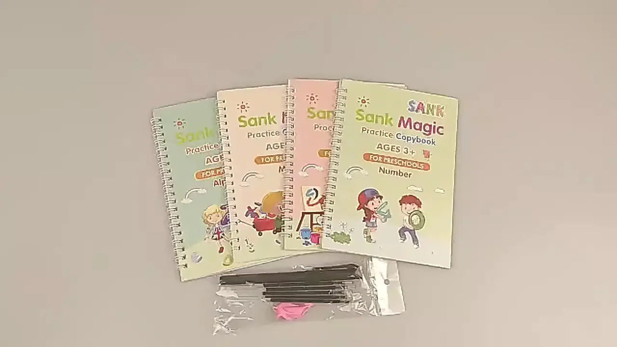 Aesthetic Stacks Sank Magic Practice Copybook For Kids