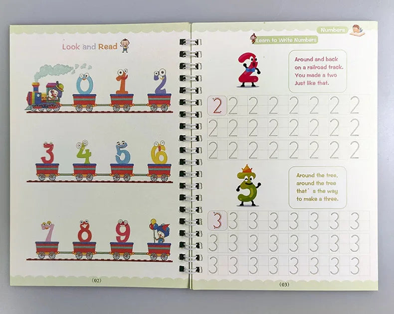 Aesthetic Stacks Sank Magic Practice Copybook For Kids
