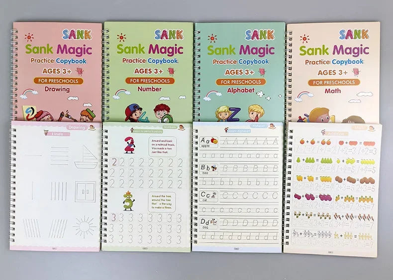 Aesthetic Stacks Sank Magic Practice Copybook For Kids