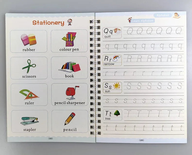 Aesthetic Stacks Sank Magic Practice Copybook For Kids