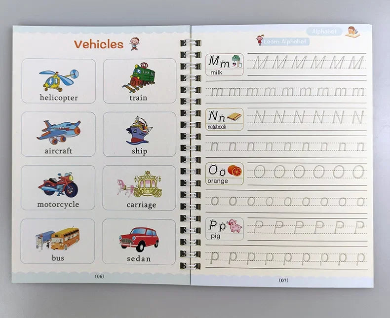 Aesthetic Stacks Sank Magic Practice Copybook For Kids