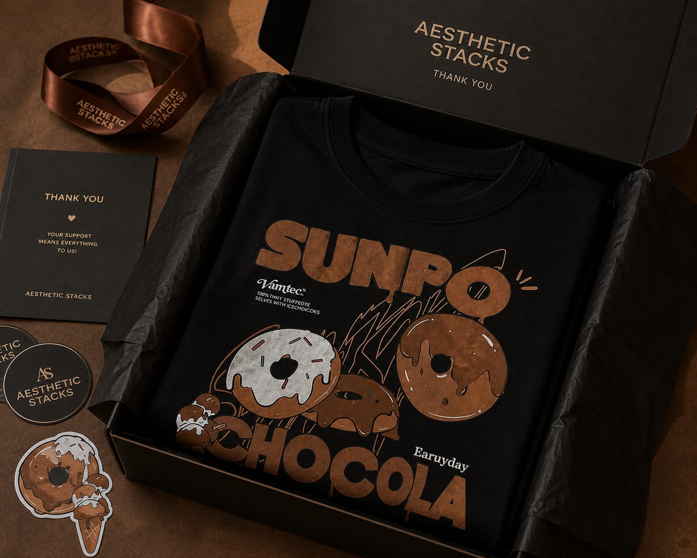 SunPro Chocolate Oversized Tee | Premium Unisex Streetwear
