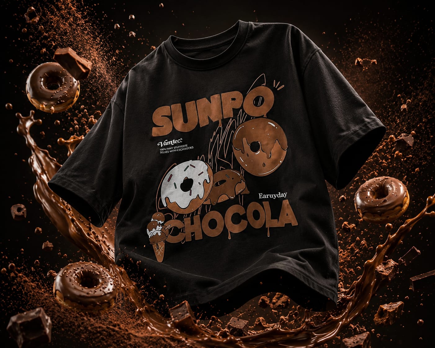 SunPro Chocolate Oversized Tee | Premium Unisex Streetwear