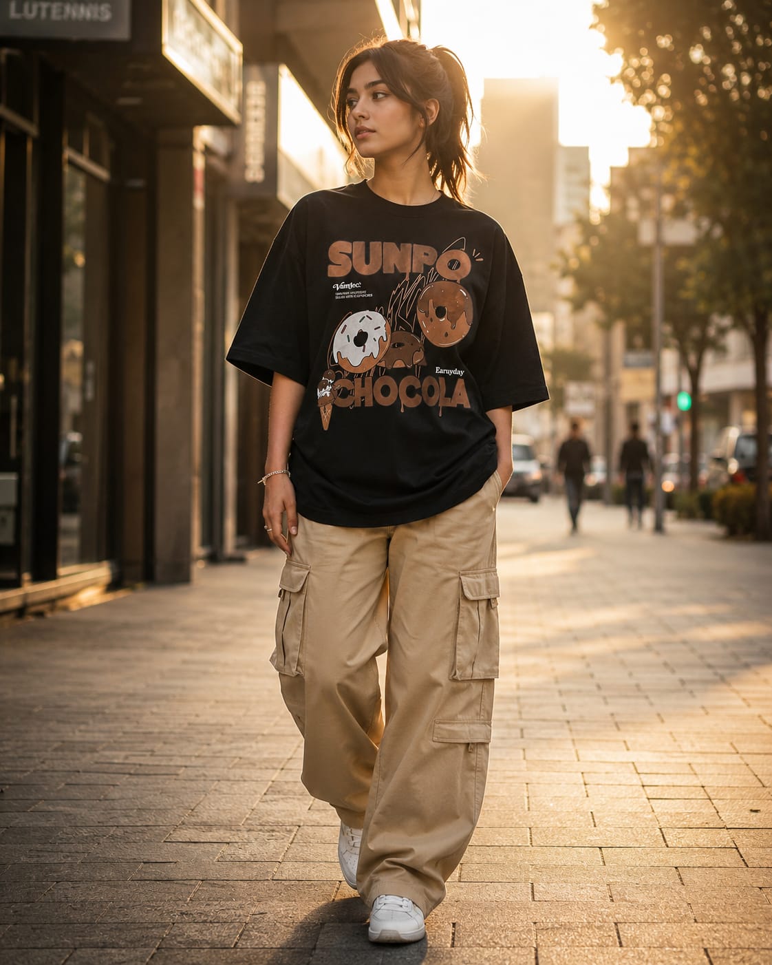 SunPro Chocolate Oversized Tee | Premium Unisex Streetwear
