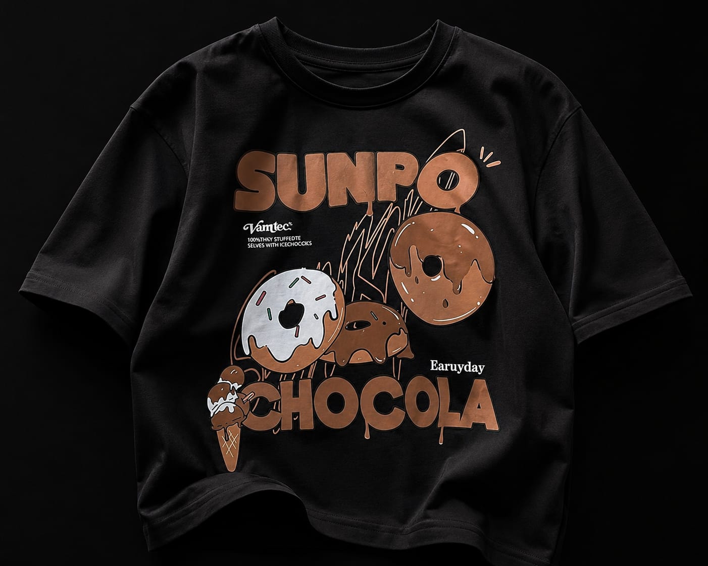 SunPro Chocolate Oversized Tee | Premium Unisex Streetwear
